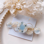 flowerリースヘアクリップ 𑁍𓏸𓈒レジンヘアクリップ   ヘアクリップ   レジン