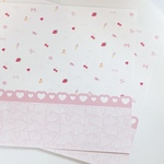 【A4両面90㎏】Girls Fancy Paper　各10枚　計20枚入