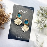 【再販】✧海の輝石と貝殻のピアス/イヤリング✧