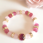 【再販×4】欲張り天然石ブレスレット♡
