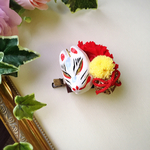 【再販】狐面とお花の髪飾り