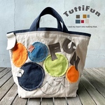 tuttifun＊オレンジと青のmaruバッグ