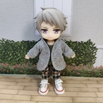 ロングカーディガンとTシャツ、パンツセット☆ねんどろいどどーる服