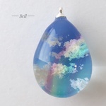 雲レジン 空 ネックレス トップ  【虹】