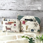 🌸order page お薬手帳ポーチ&お財布ポーチ　♡qoochan様
