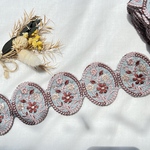 238    インド刺繍リボン【ブルー】