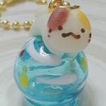水風船にゃんこの練り切りチャーム