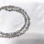 あこやケシ　4-5mm　39.5cm連　厚みあり～薄いもの　U5(グレー)※現品限り　