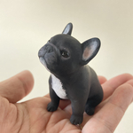 フレンチブルドッグ　パピー　ブリンドル　お座り　ペット【いつもそばにいてくれるフレブルのフィギュア】