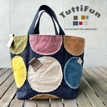 tuttifun＊大きなmaruの紺色バッグ