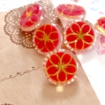 【22mm 2個set】 飾りボタン ◆943◆ レトロ アンティーク ヴィンテージ レトロボタン