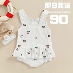 ベビー水着　90サイズ　さくらんぼ柄　ワンピース