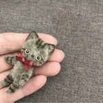 二足歩行　キジトラ猫ちゃん　モールアート　モールベア 