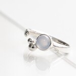 <Herz>Bubble Blue Chalcedony RING / SV925 ≪送料無料≫ 天然石
