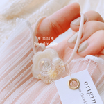 【ꫛꫀꪝ✧‧˚】淡色カラーのFlowerヘアゴム　ニュアンスカラー　ハンドメイドヘアゴム　ハンドメイドレジン　押し花　ヘアゴム　ヘアアクセサリー　くすみカラー　花　