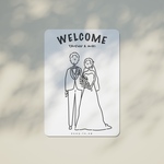 ウェルカムボード 結婚式イラスト