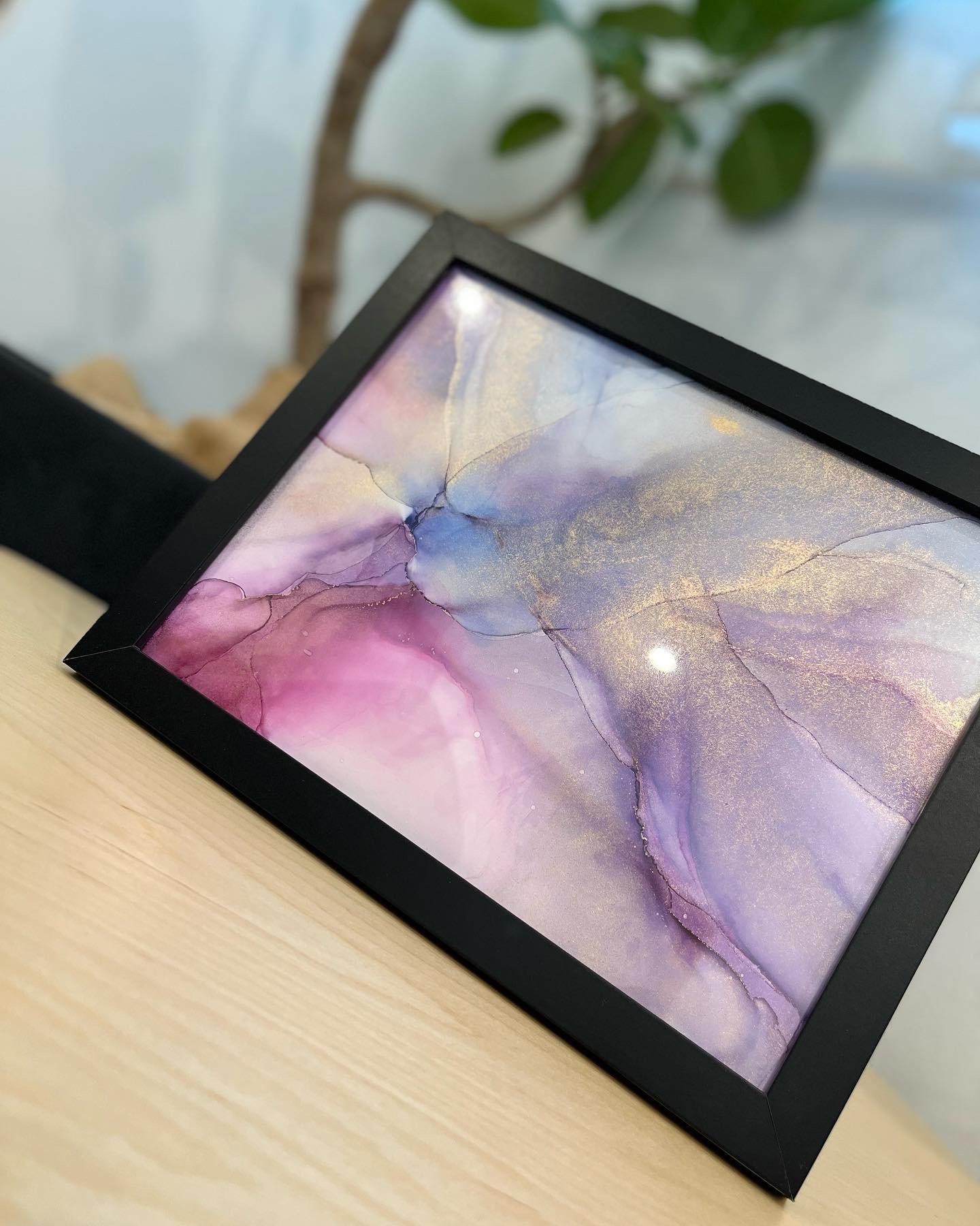 壁掛け時計 30cm オーダー アルコールインクアート - inkart__