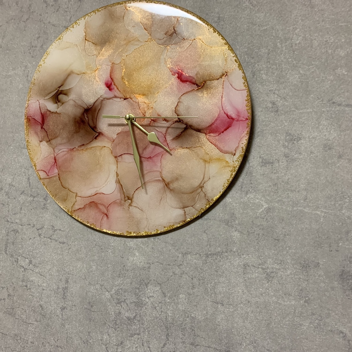 壁掛け時計 30cm オーダー アルコールインクアート - inkart__