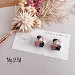  *六角形のピアス*【No.251(再販)】