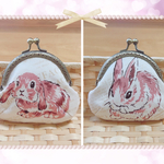 🐰うさぎ ロップ&ネザー がま口👛小銭入れ
