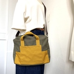 感謝セール❣️ パソコンが入るボストンバッグ型トートバッグ