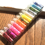 六角 ホロ 12色　レジン封入
