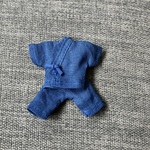 オビツ11 上質な麻の甚平　blue