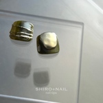 👣新作☆ Olive【普通郵便送料無料】（フットネイル・夏フット・ペディチップ・オリーブグリーン・セージ・グリーン・アクセサリーネイル・ゴールドミラー）