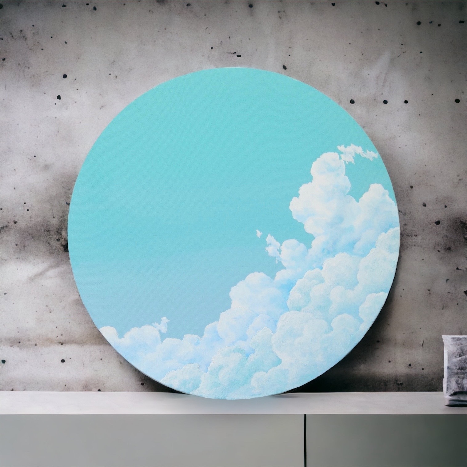 SOLD空・絵画『泡沫雲』-アクリル画・原画-by麗しの空 - 麗しの