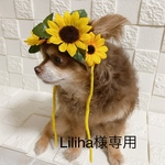  ｢専用です] 🌻犬 ひまわりのお帽子 夏の季節に