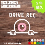 目玉くん　ピンク　ドラレコ　ステッカー　カーサイン 　カーステッカー　車