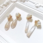 【再販】淡い色フラワーのアクセサリー ( 長方形