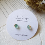 【週末限定SALE】極小ピアス(エメラルド)