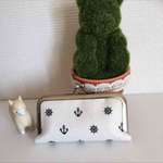 がま口 印鑑ケース マリン ホワイト