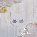 ①選べる🐾大人気⭐️プチプラ🐾キラねこ 樹脂製ピアスorノンホールピアス