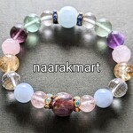 513⭐ガーデンアメジスト アクアマリン パワーストーンブレスレット 【全品・全国送料無料】天然石 ぱわーすとーんブレスレット ぱわーすとーん 