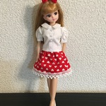 再5♪ 22センチドール ブラウス ホワイト