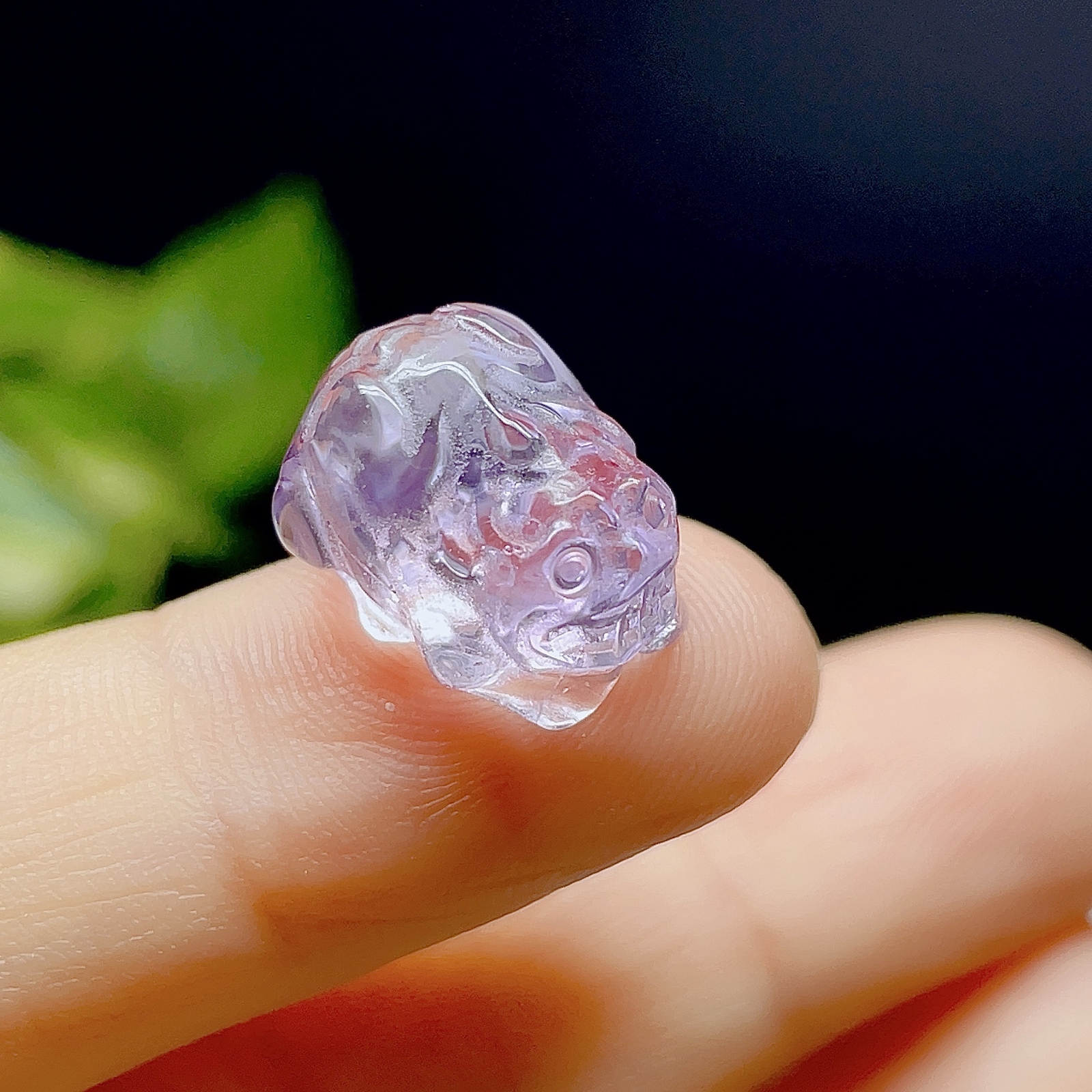 超美品】貔貅 ヒキュウ アメジスト 紫水晶 置物 天然石 穴なし 5