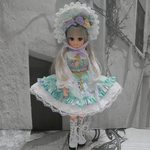 《再販》リカちゃん　ドレス　リカちゃん　ロリータ服  ペガサス柄5点セット