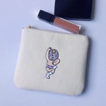 覆面レスラー☆刺繍ポーチ