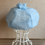 オーガンジーのベレー帽✳︎ Organdy Beret✳︎男女兼用✳︎シースルーベレー帽✳︎透け感のある帽子✳︎水色🩵