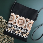 インド刺繍リボン＊スマホショルダー スマホポシェット