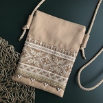 インド刺繍リボン＊スマホショルダー　スマホポシェット　プレゼント