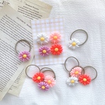 ꫛᥱꪝ＊summer gift＊ マーガレット ヘアゴム4個セット