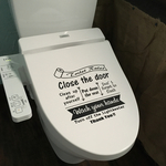 ウォールステッカー【TOILET RULES】