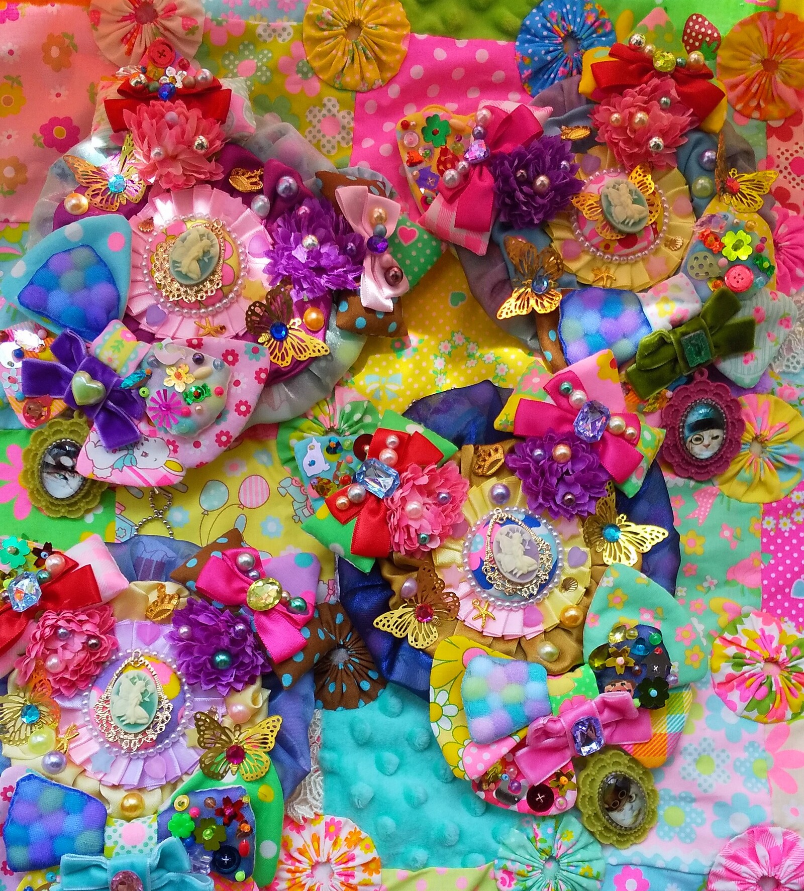 ♥︎ハンドメイド♥︎パッチワークワイヤー口金BAG、可愛いチャーム付き MY mama ワイヤー口金 小 約10cm×4cm 2本1組 □ ハンドメイド