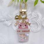 【SALE】アニマルアイスカップシェイカーキーホルダー(猫)