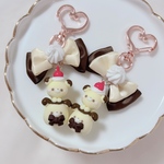 プリンくまちゃん🍮キーホルダー/ネックレス