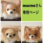 羊毛フェルト 額縁犬オーダー