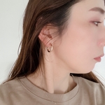 Jul23＊シンプルミニフープ　ノンホールピアス　#minne_new シルバーのみ